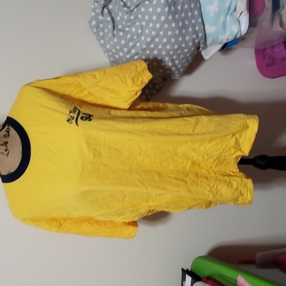 Old Navy Other - Xl canary yellow old navy ringer tshirt.